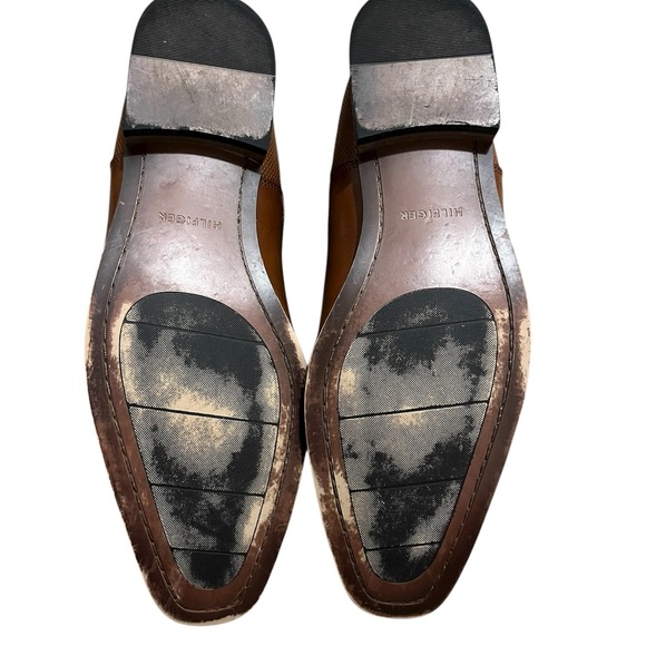 Tommy Hilfiger Sesame Chocolate Brown Burnished Leather Men's Boots 10.5 - Picture 6 of 9